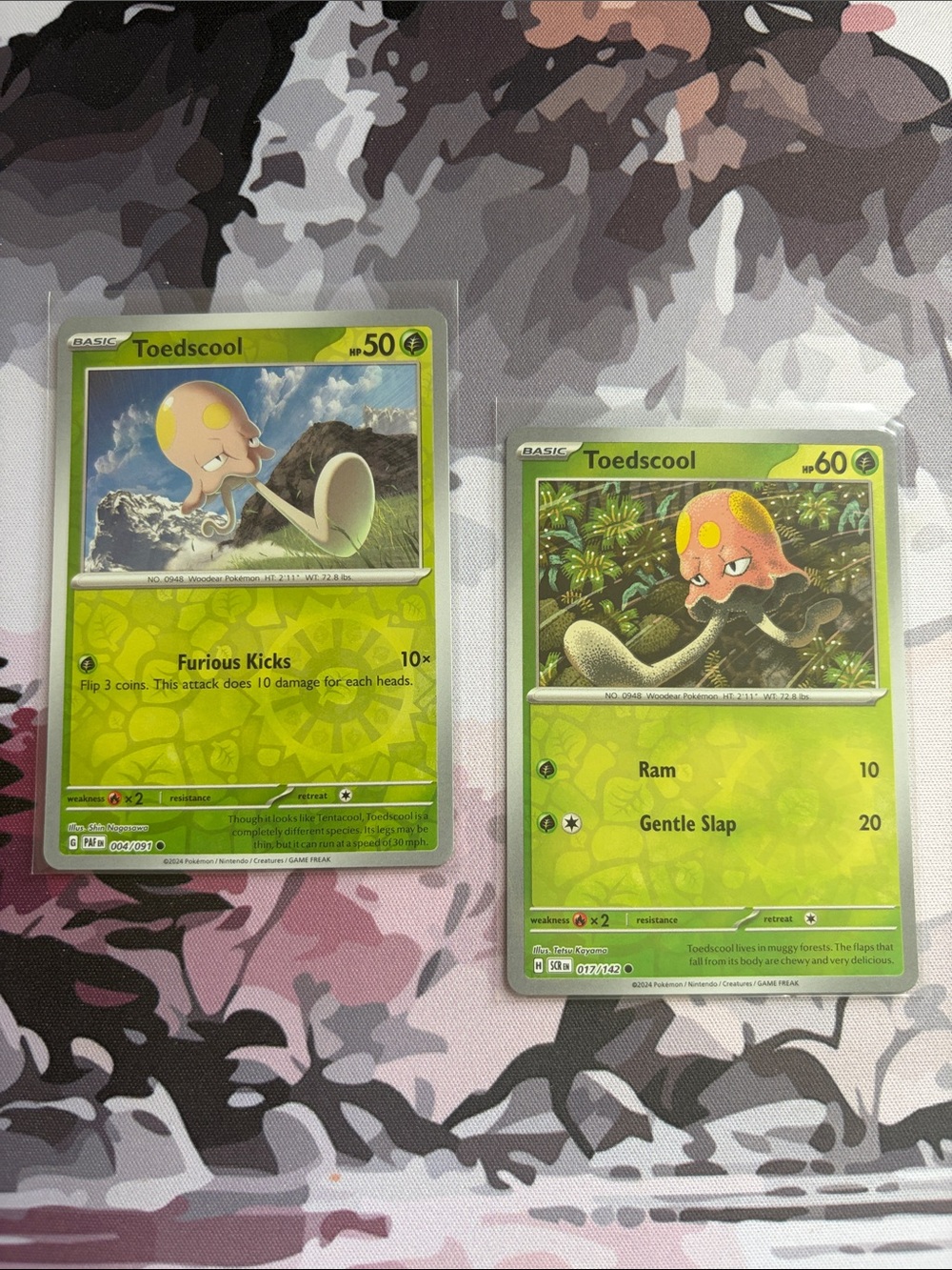 Toedscool Pokémon Card Mini Lot 🍄 | 2 Cards Reverse Holo ✨5/$25✨